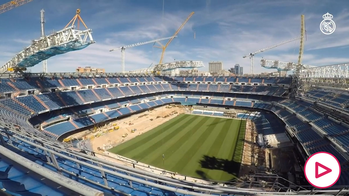Santiago Bernabéu: Las obras siguen a un paso frenético, espectacular